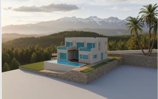 Una moderna casa ecológica con vistas panorámicas al mar y a la montaña photo 0