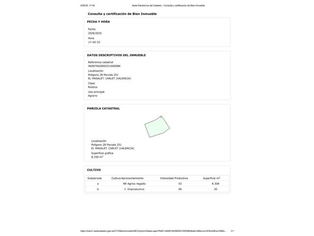 Terreno en alquiler en Carlet photo 0