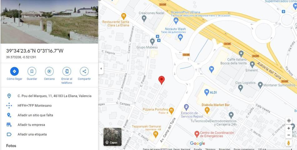 Terreno Urbanizable En venta en Urb. El Paradis, L'Eliana photo 0