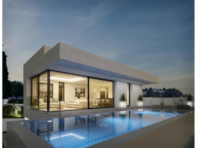 Proyecto de villa moderna con vista al mar y del Peñón en venta, Calpe photo 0