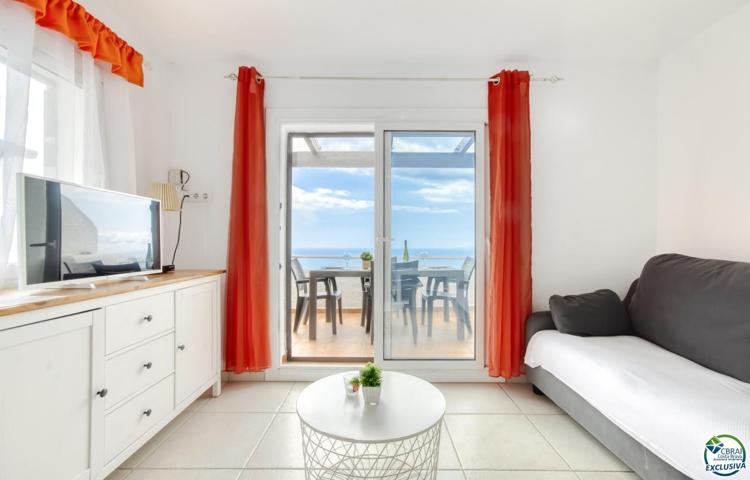 CANYELLES Encantadora casa de 2 dormitorios en Roses con vistas al mar, piscina comunitaria y plaza de parking photo 0