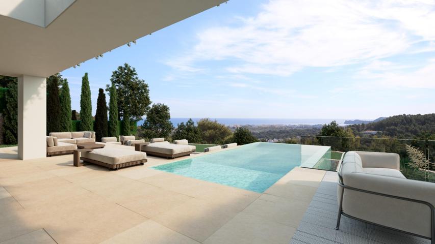 En construcción exclusiva villa de lujo orientación sur con vistas panoramicas al mar en Javea photo 0