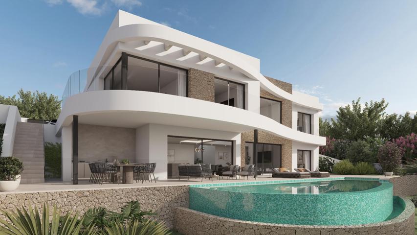 Villa moderna de obra nueva con vistas al mar, en Moraira, zona Benimeit photo 0