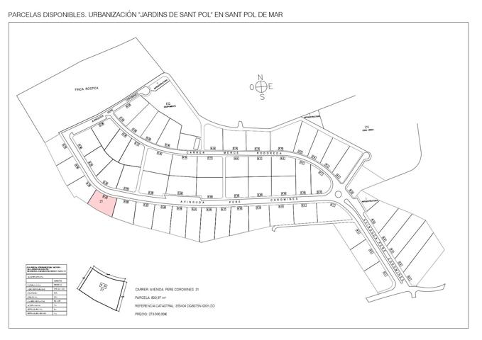 🏡 TERRENO URBANO EN VENTA – SANT POL DE MAR (ELS JARDINS DE SANT POL) 🌊 photo 0