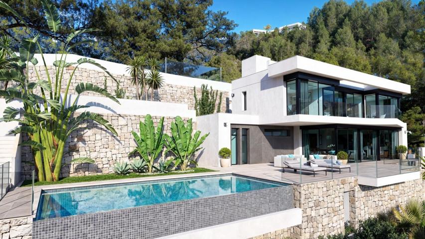 Villa de lujo de nueva construcci?n con vistas panor?micas al mar en Raco de Galeno, Benissa Costa photo 0