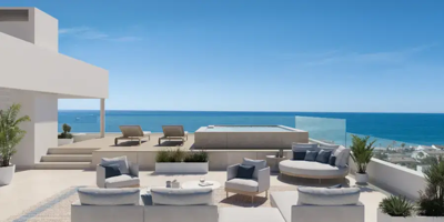 Apartamentos espectaculares con vistas frontales al mar a pocos pasos de la playa photo 0