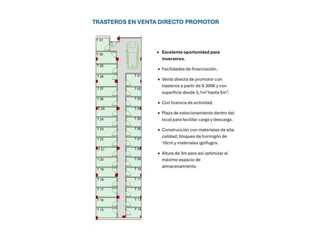 Trasteros en venta, oportunidad para inversores y particulares photo 0