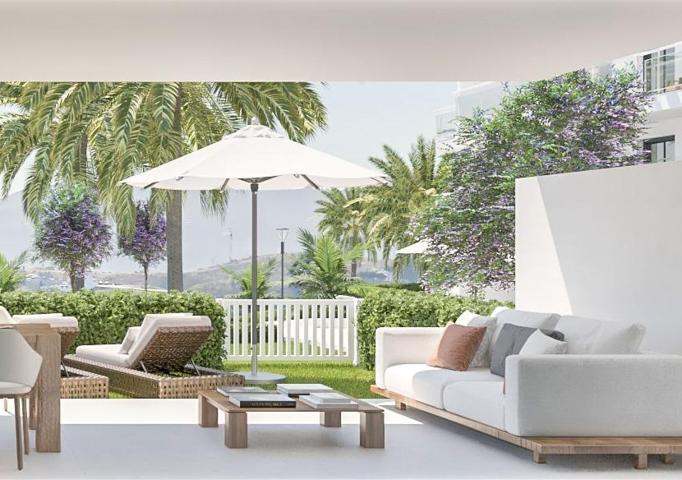 PISO BAJO con jardín 3 Dorm. A ESTRENAR en La Cala de Mijas, piscinas y parques, MAR y GOLF!! photo 0
