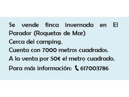Finca de 7000 metros a la venta en el Parador (Roquetas de Mar) photo 0