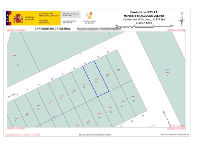 Terreno en venta en ALCOLEA DEL RÍO de 3422 m2 photo 0