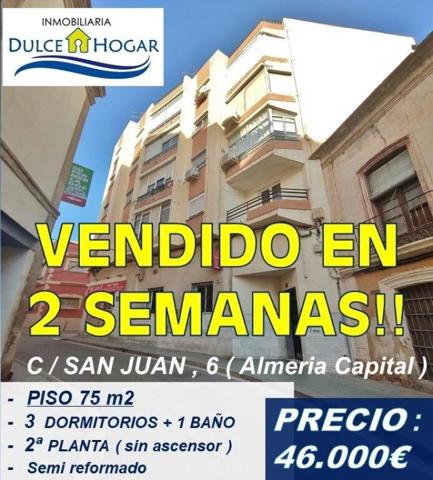 OPORTUNIDAD! Piso de 3 DORMITORIOS + 1 BAÑO para entrar a vivir! En Almeria Capital, casco antigüo photo 0