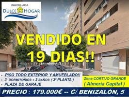 OPORTUNIDAD!! PISO EN ALMERIA CAPITAL, ZONA CORTIJO GRANDE. 3 DORMIT. + 2 BAÑOS + GARAJE + MUEBLES!! photo 0